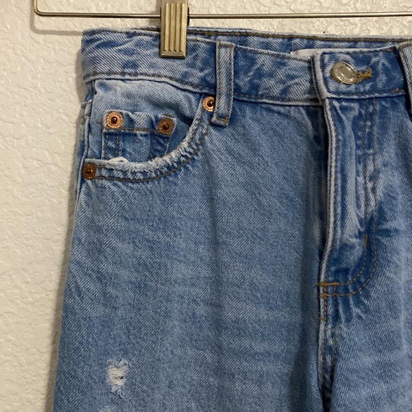 Zara Wide Leg Denim Jeans Size 9 - Picture 3 of 15